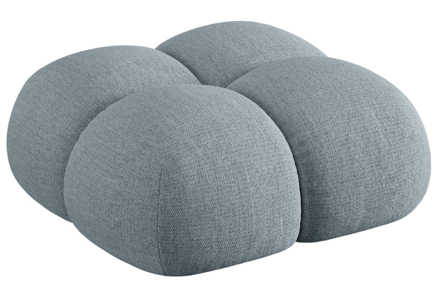 Cosmopolitan Design Světle modrá podnožka Loretto 90 x 90 cm