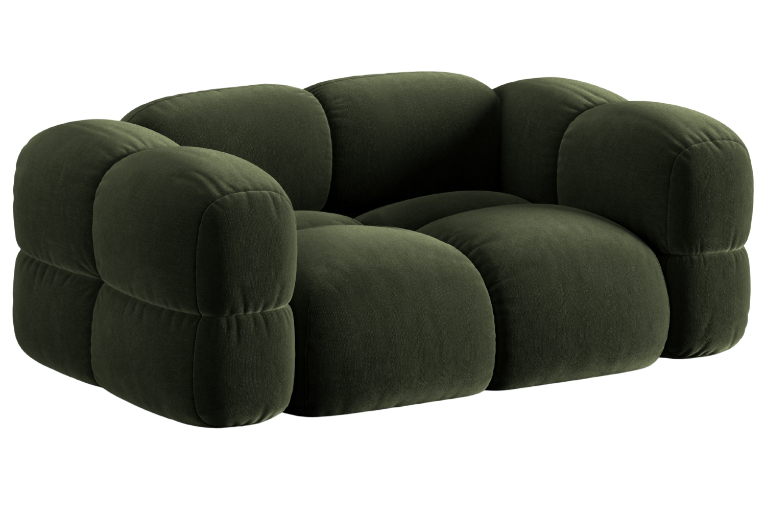 Cosmopolitan Design Zelená sametová dvoumístná pohovka Loretto 180 cm