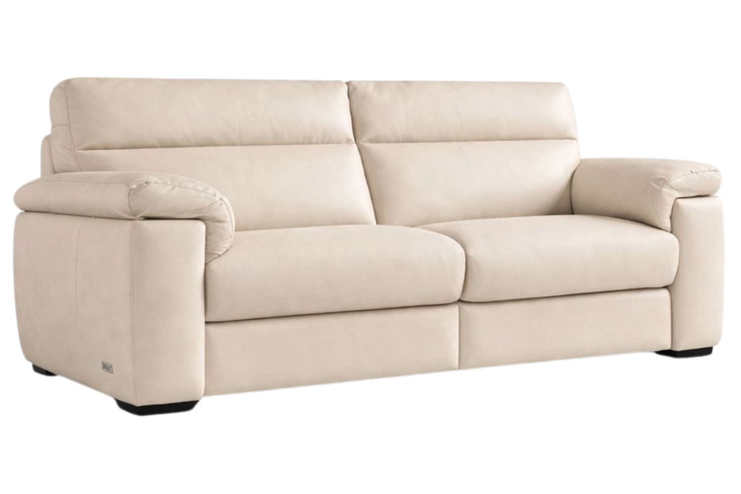 Doimo Salotti Béžová kožená trojmístná pohovka William 218 cm