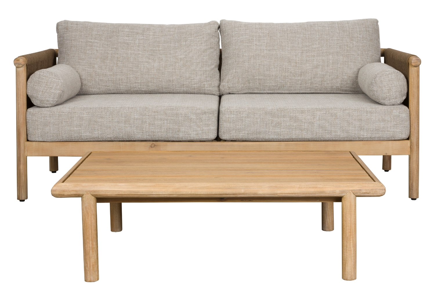 Dutchbone Dřevěný zahradní set pohovky a stolku OASIS