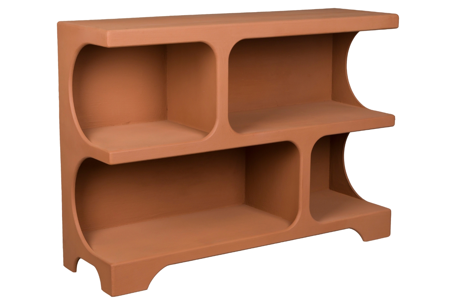 Dutchbone Terakotově oranžová knihovna DUNDEE 85 x 120 cm