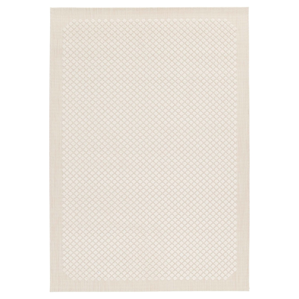 Fargotex Krémově bílý zahradní koberec Hexa 160 x 230 cm