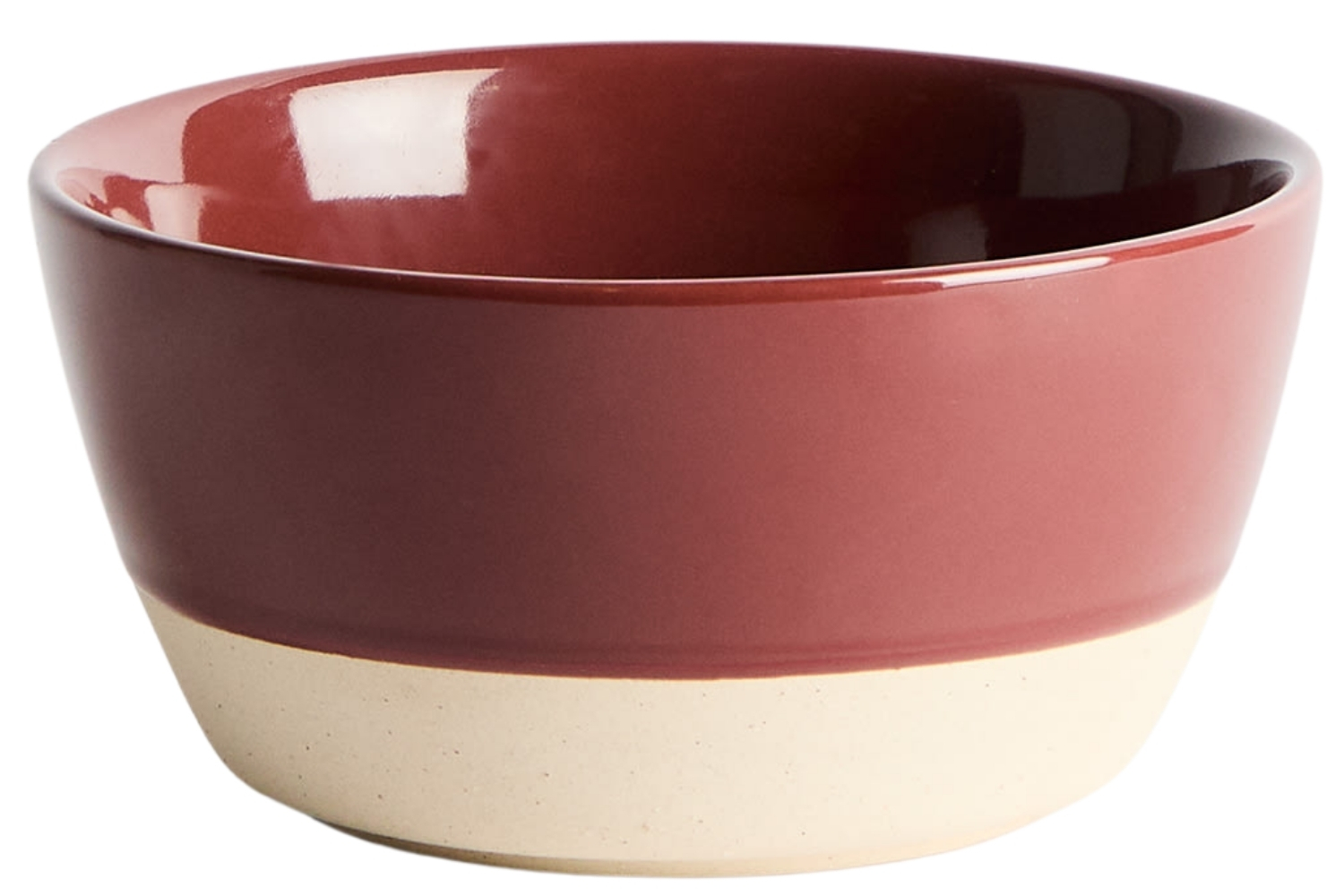 Kave Home Červeno-béžová keramická miska Doren Ø14 cm
