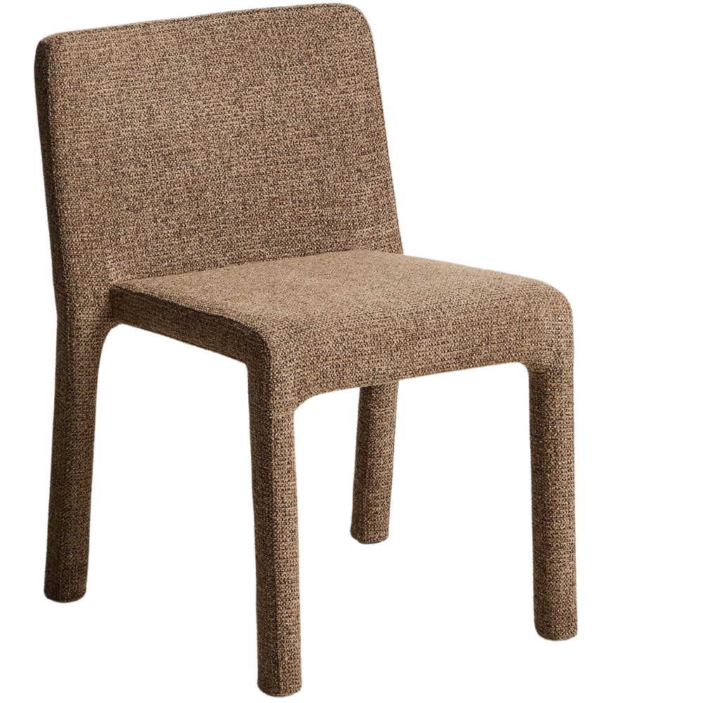 Kave Home Hnědá čalouněná jídelní židle Loria