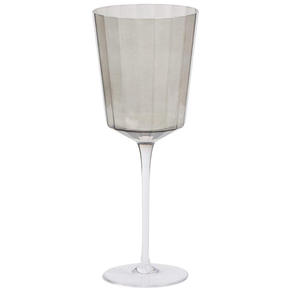 Kave Home Šedá sklenice na víno Clarien 395 ml