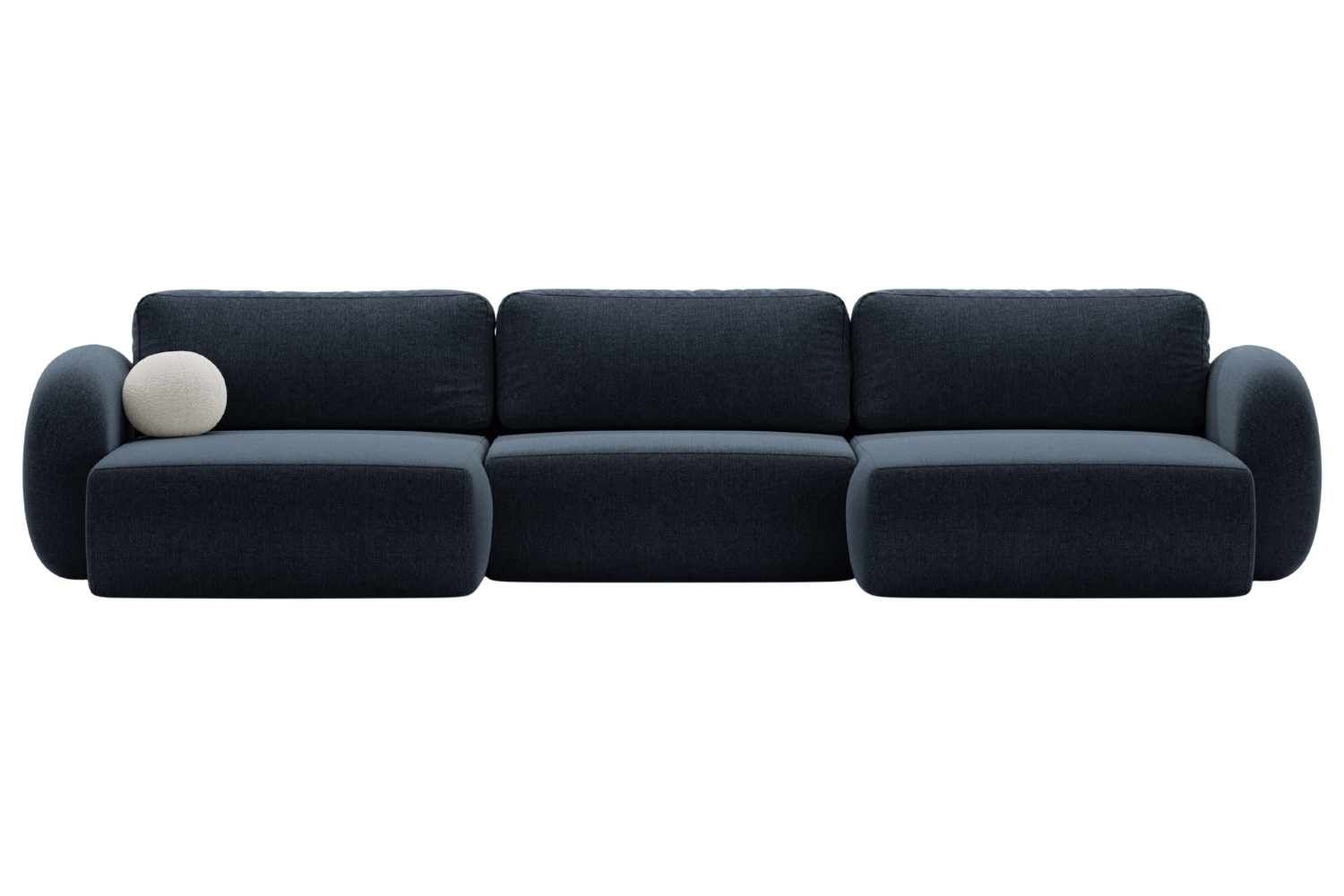 Maison Heritage Tmavě modrá rozkládací pohovka Kora 362 cm