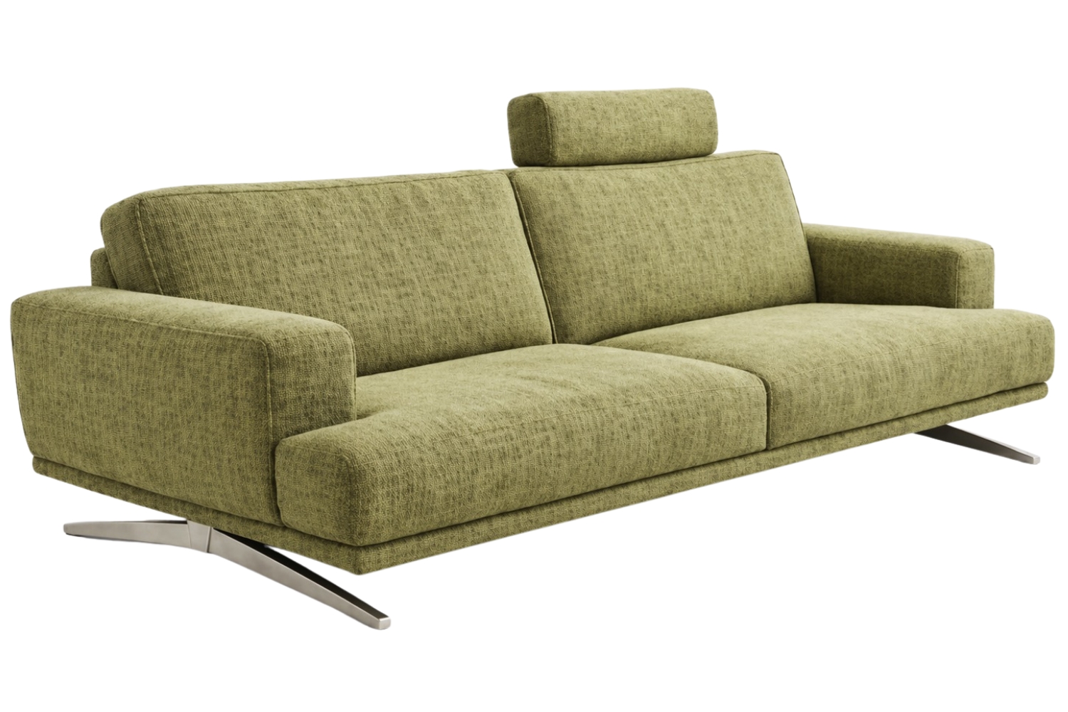 Max Divani Zelená trojmístná pohovka Masseto 242 cm