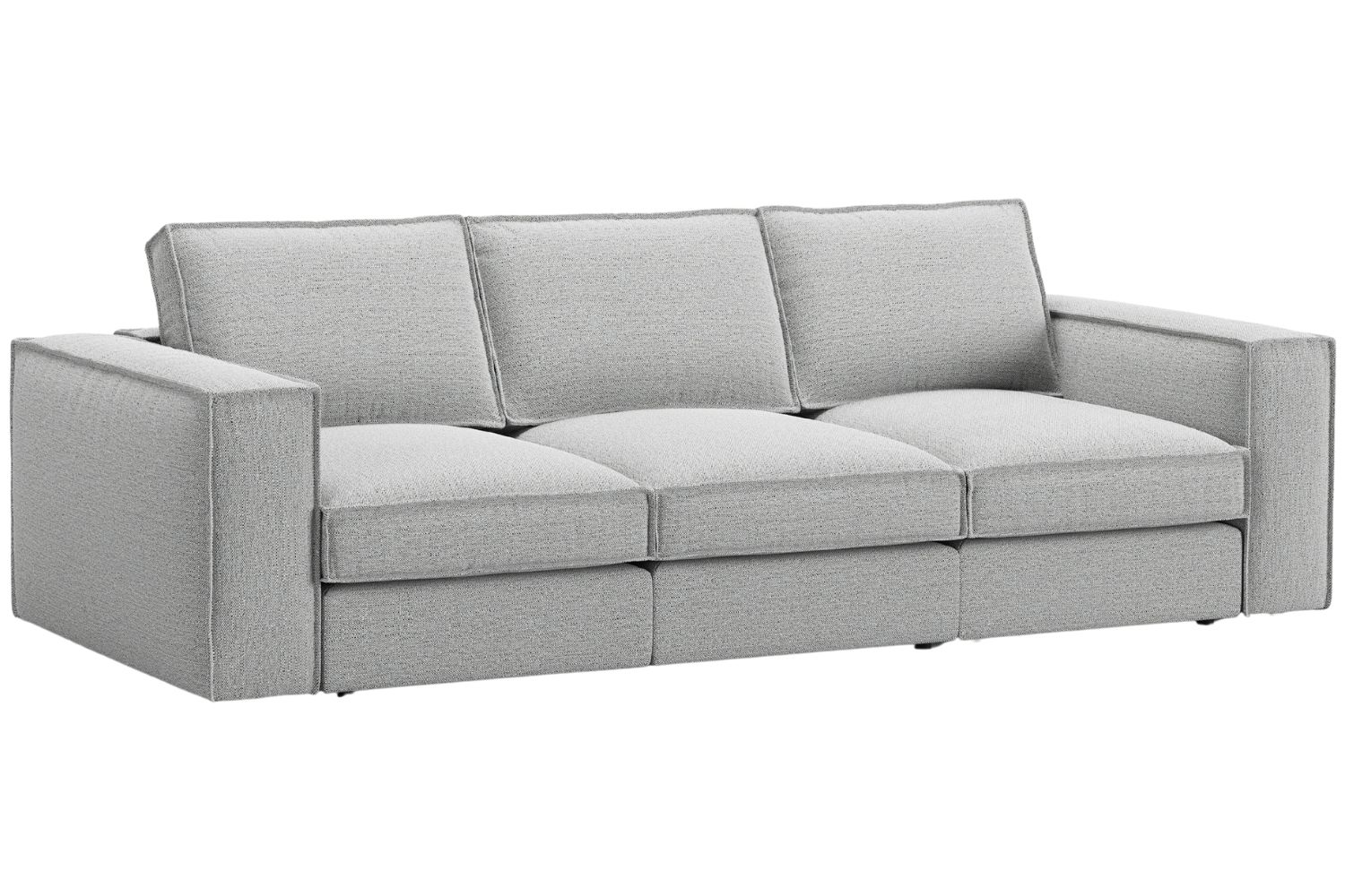 Micadoni Světle šedá čtyřmístná pohovka Pola 284 cm