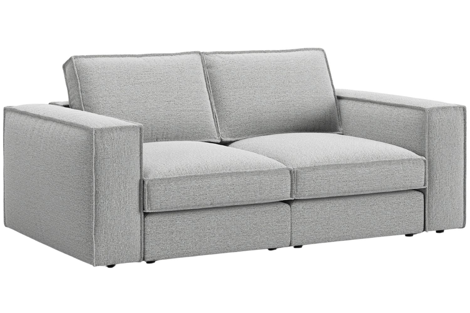 Micadoni Světle šedá dvoumístná pohovka Pola 206 cm