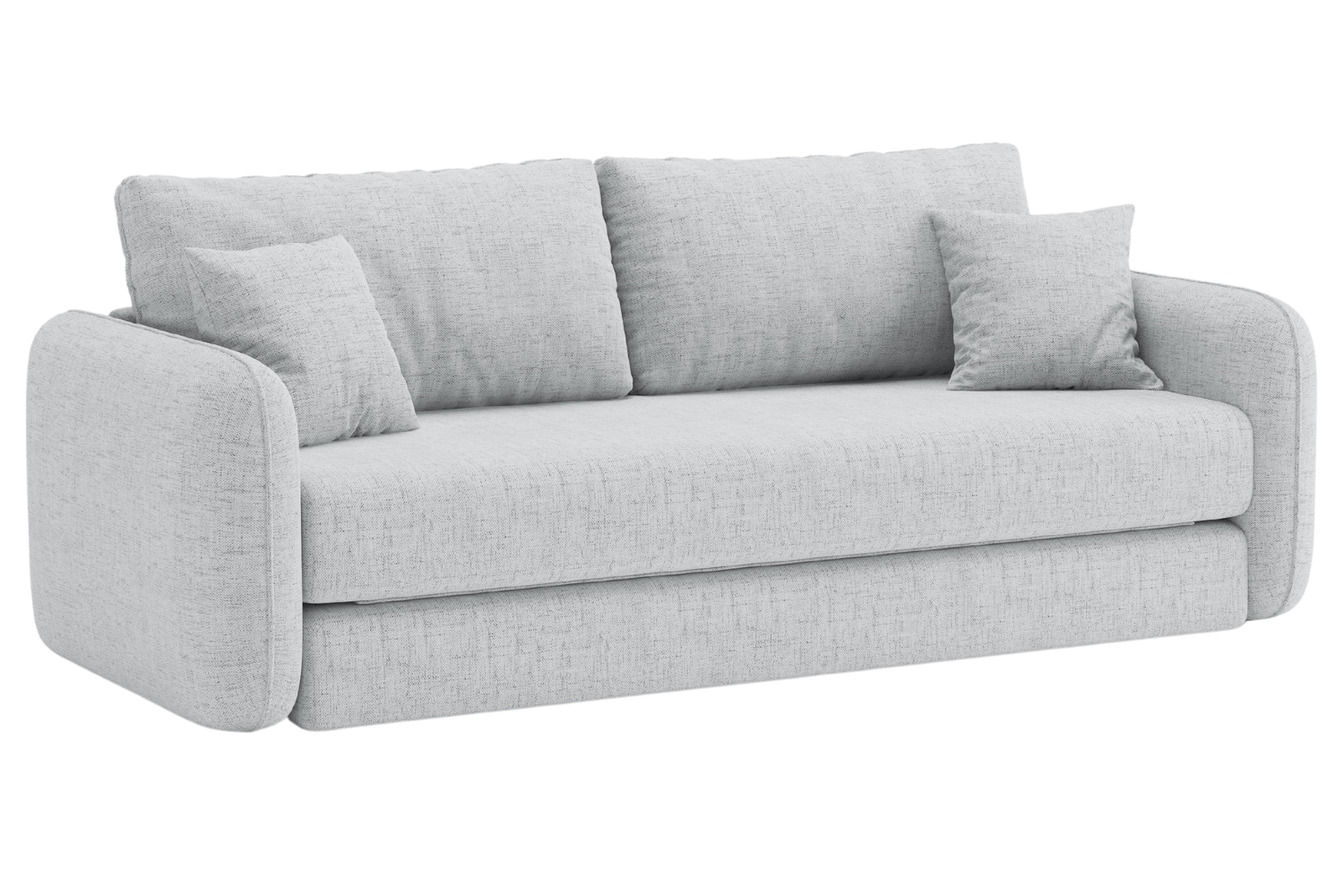 Micadoni Světle šedá rozkládací pohovka Dormi 225 cm