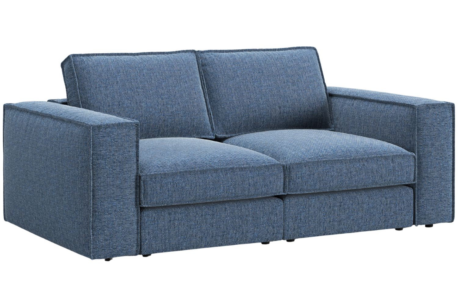 Micadoni Tmavě modrá dvoumístná pohovka Pola 206 cm