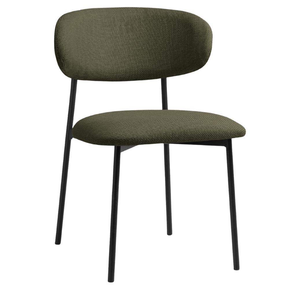 Micadoni Zelená jídelní židle Nina