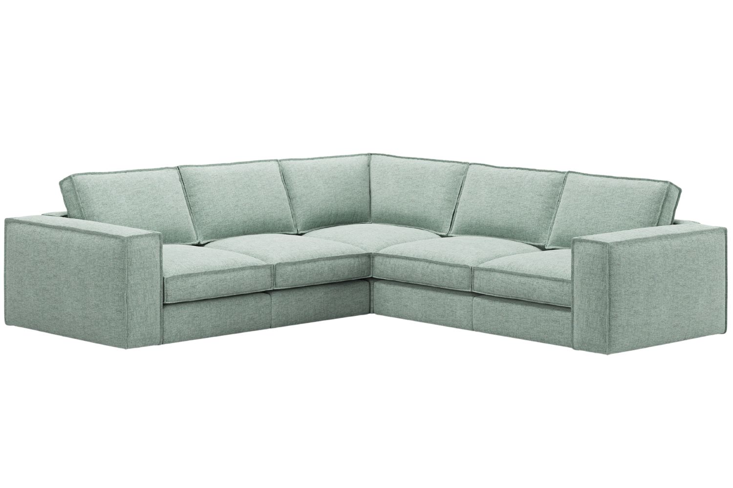 Micadoni Zelená rohová pohovka Pola 284 cm