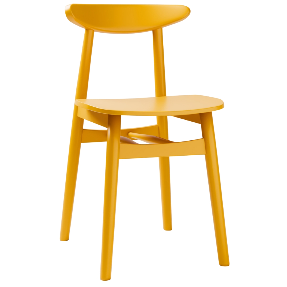 Micadoni Žlutá jídelní židle Elie