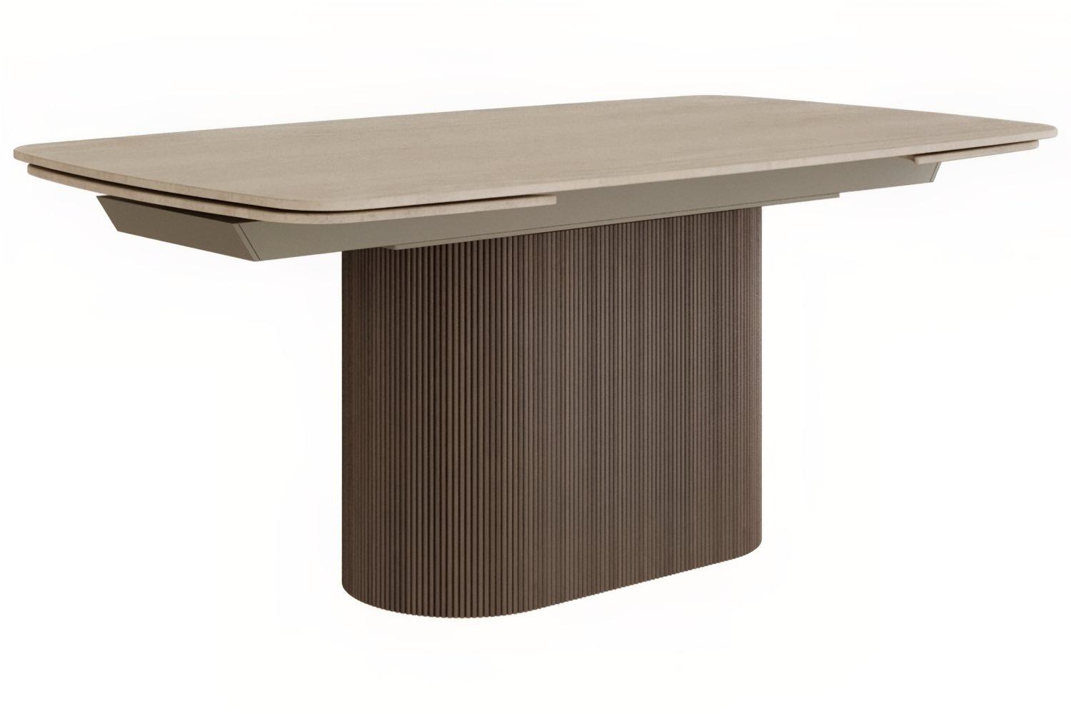 Miotto Ořechový rozkládací jídelní stůl Tracino 180/260 x 100 cm s dekorem travertinu