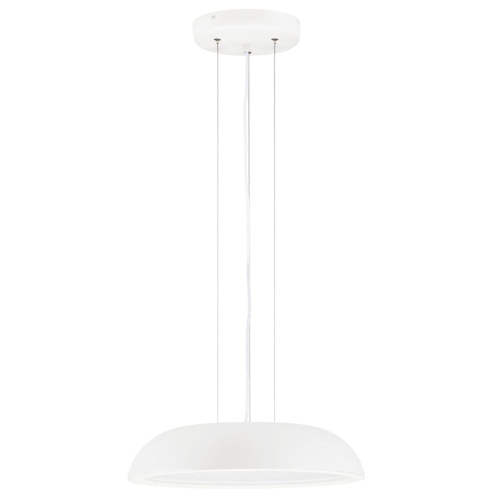 Nova Luce Bílé kovové závěsné LED světlo Felicia 45 cm