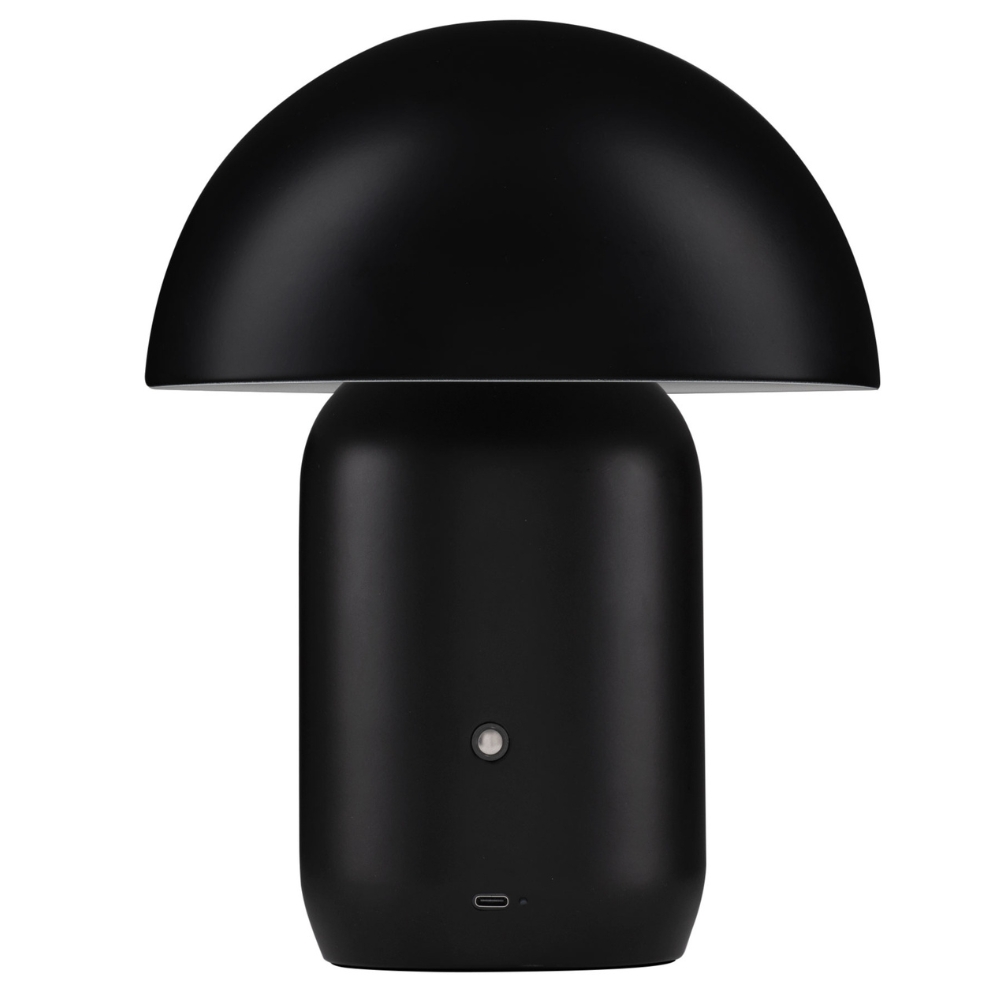 Nova Luce Černá kovová nabíjecí stolní LED lampa Pois