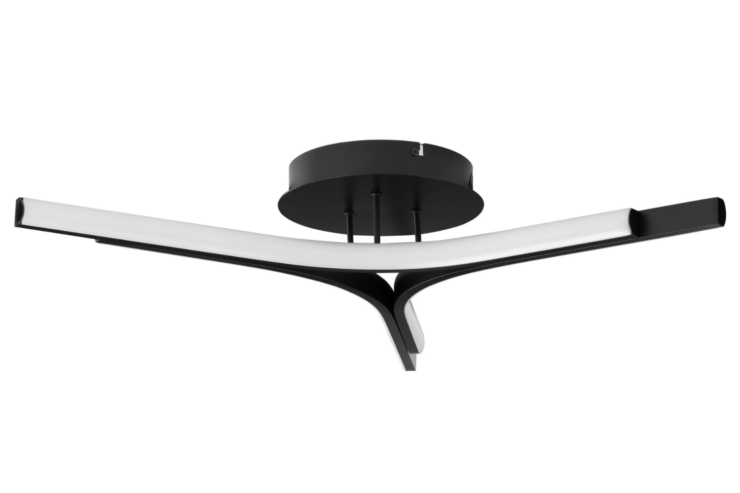 Nova Luce Černé kovové stropní LED světlo Nue 70 cm