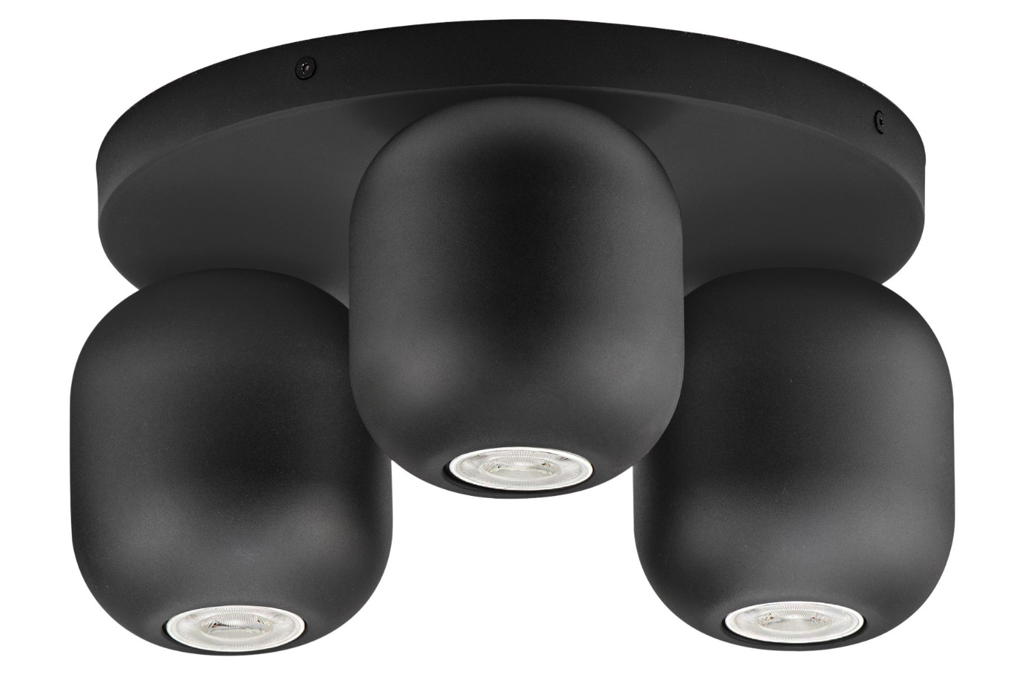 Nova Luce Černé kovové stropní světlo Marlin 36 cm