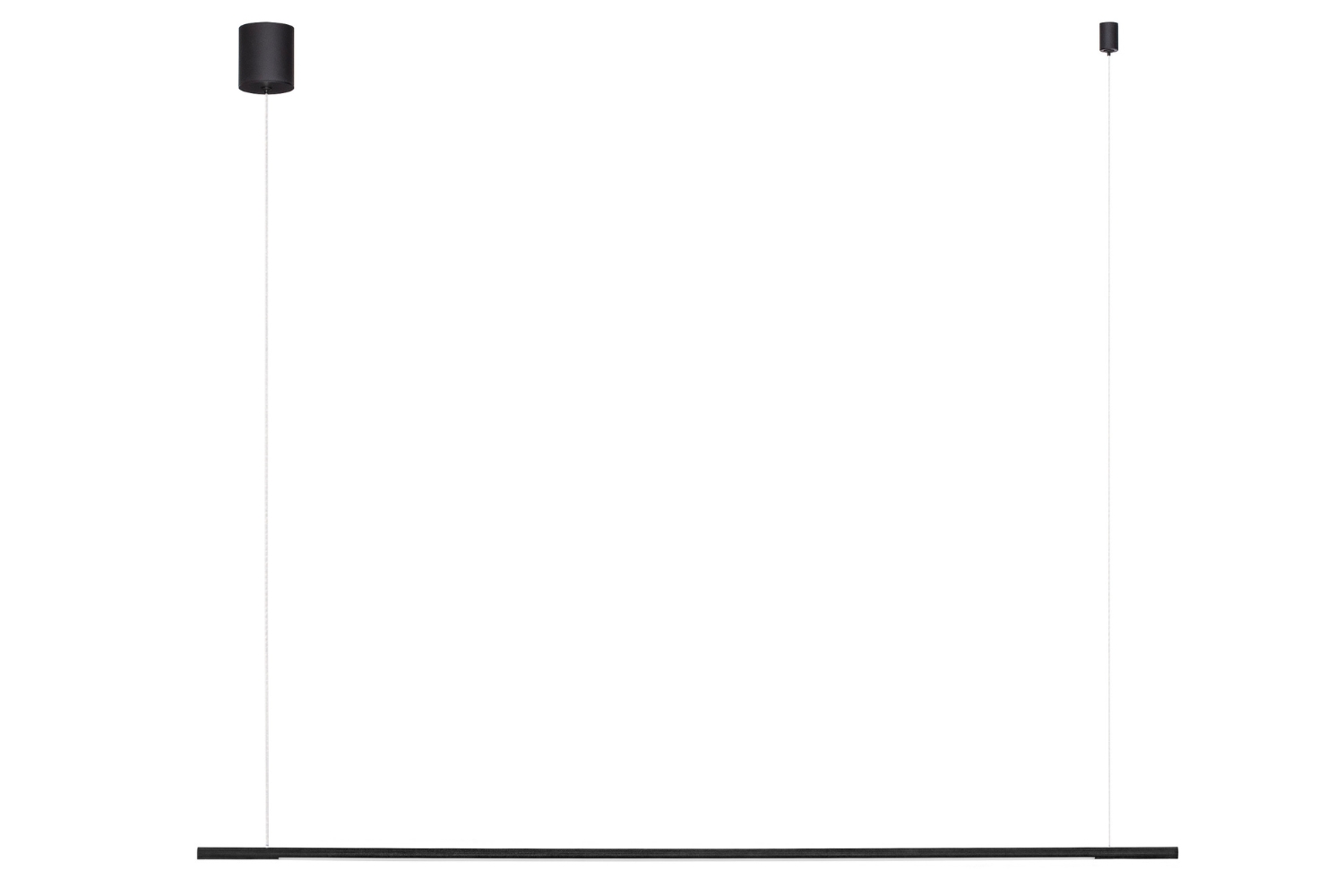 Nova Luce Černé kovové závěsné LED světlo Brillia 120 cm