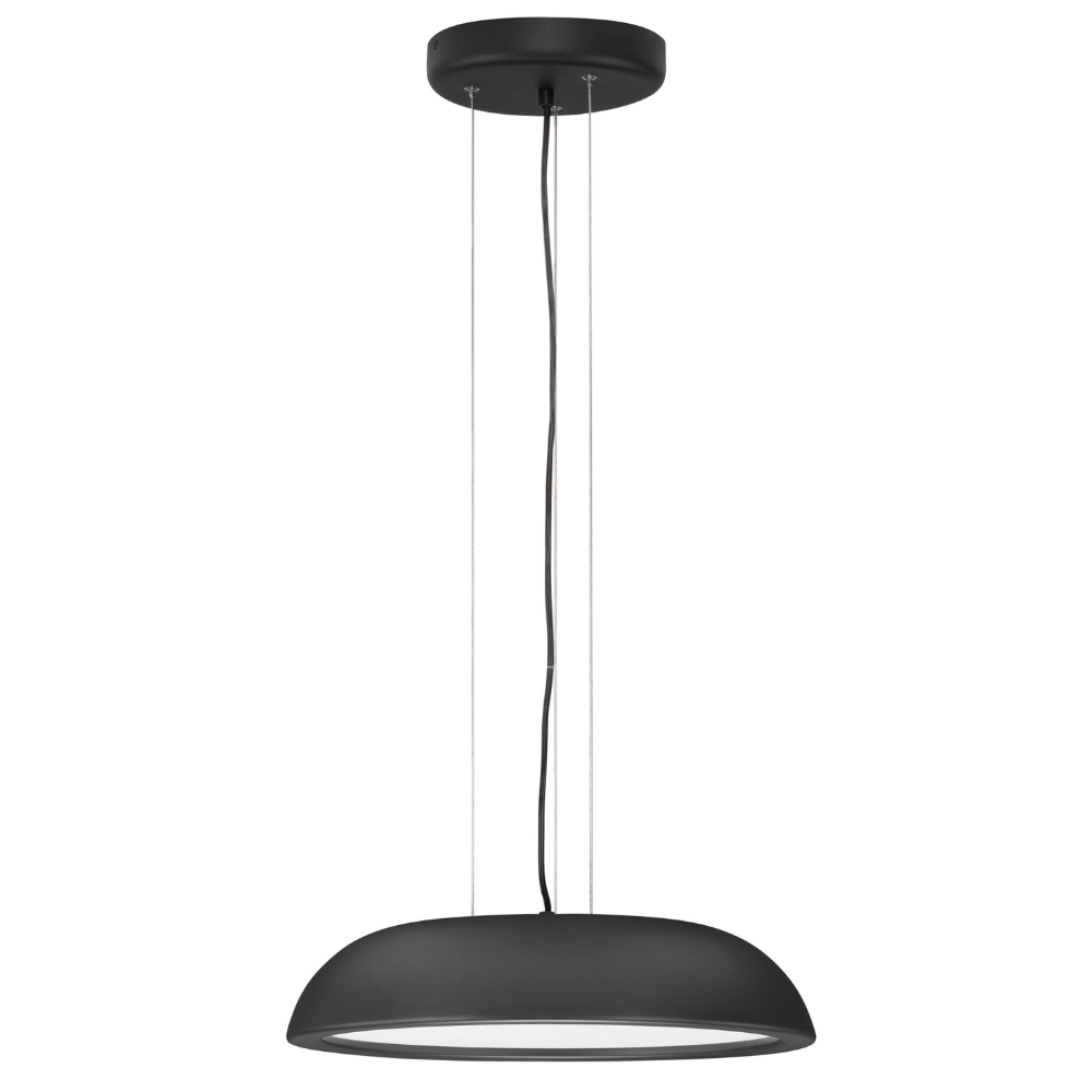 Nova Luce Černé kovové závěsné LED světlo Felicia 45 cm