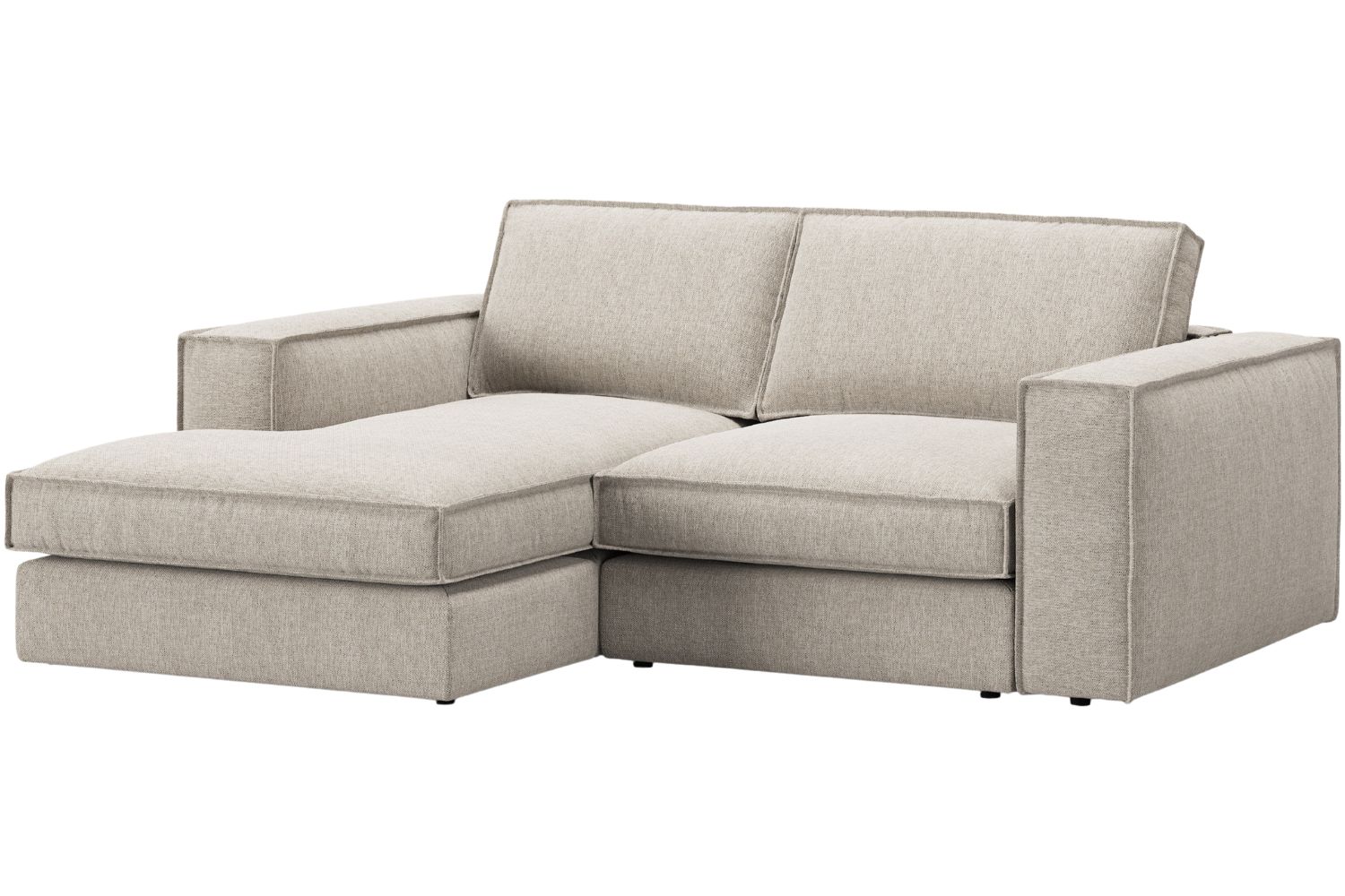 Pískově hnědá čalouněná rohová pohovka MICADONI Pola 226 cm