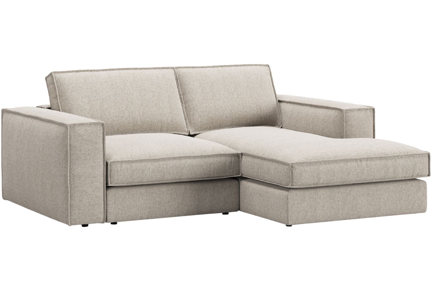 Pískově hnědá čalouněná rohová pohovka MICADONI Pola 226 cm