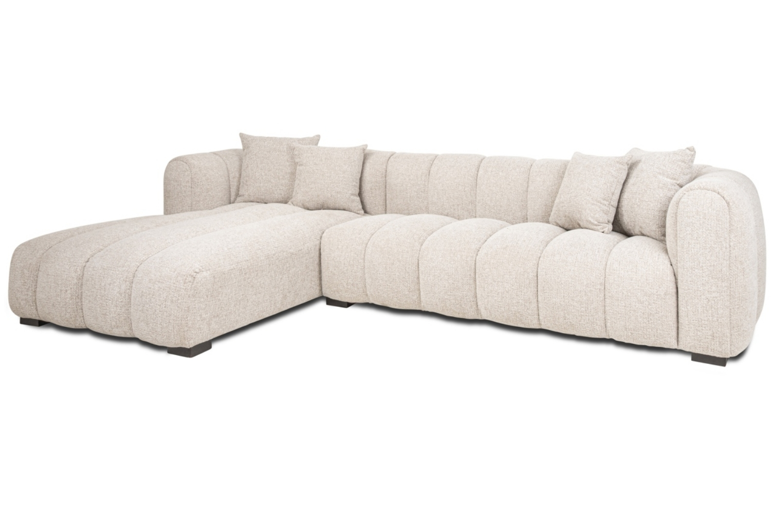 Richmond Béžová rohová pohovka Novaro 305 cm levá