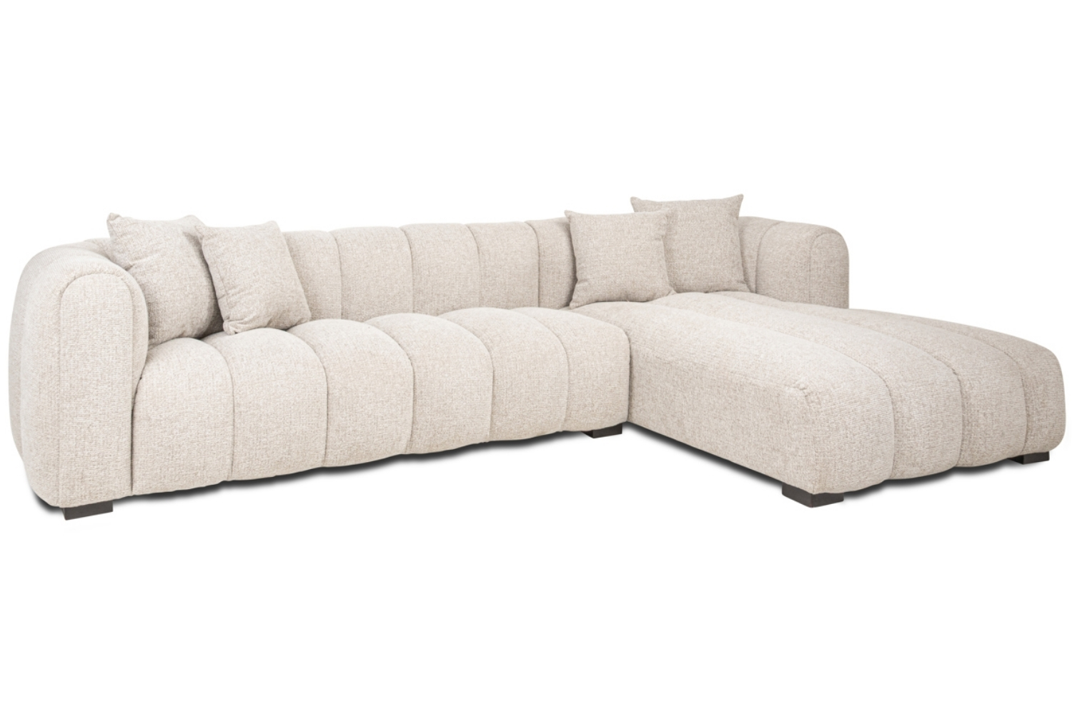 Richmond Béžová rohová pohovka Novaro 305 cm pravá