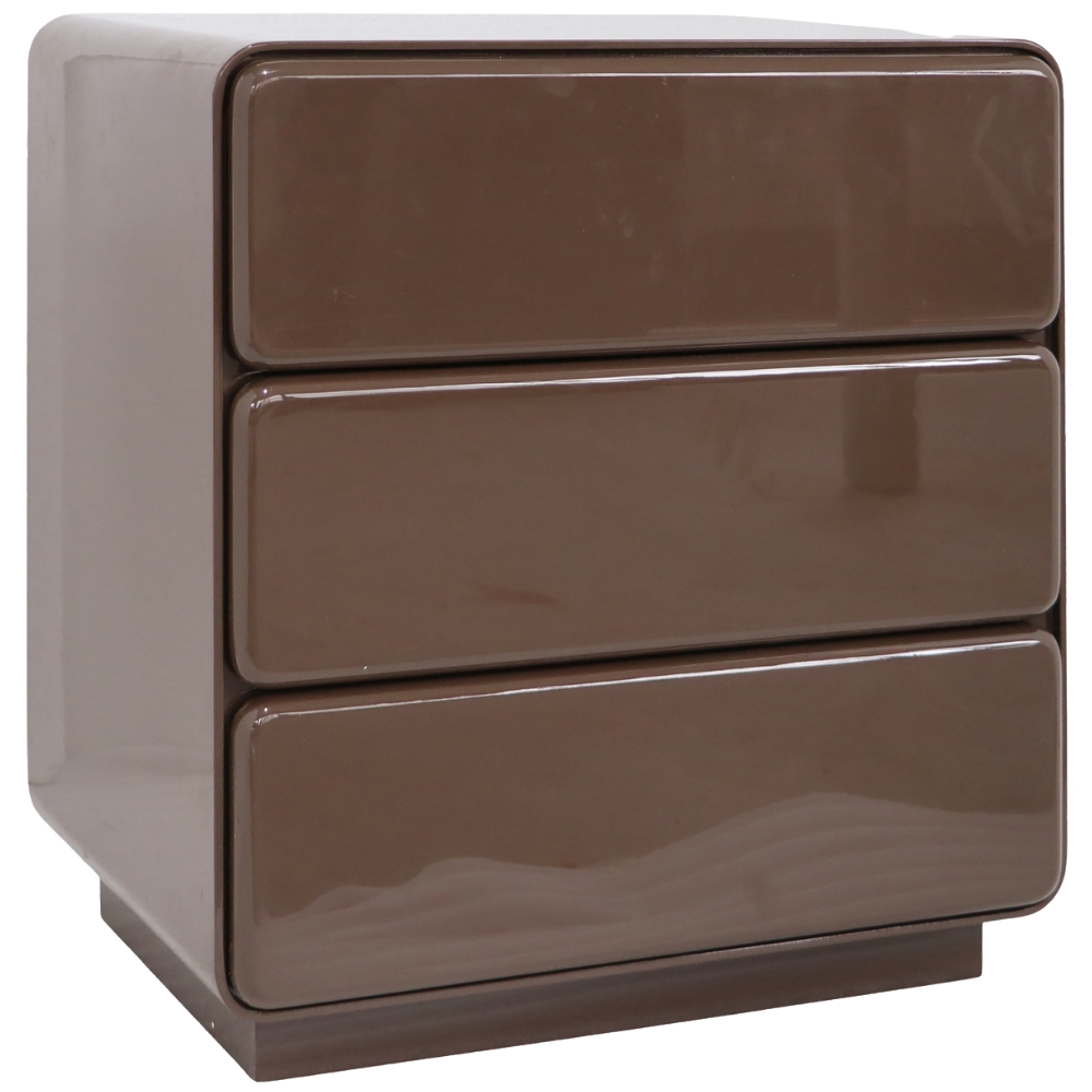 Richmond Hnědý lakovaný noční stolek Lizzie 57 x 43 cm