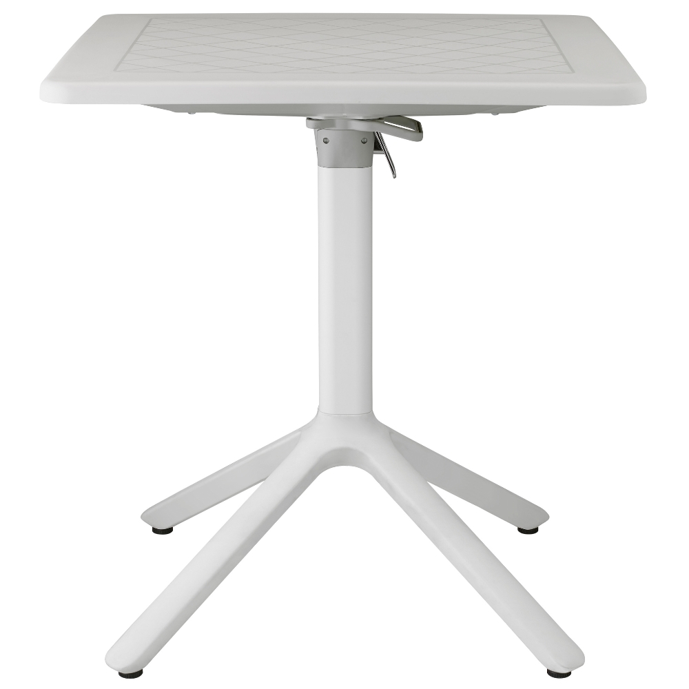 SCAB Bílý zahradní skládací stůl Eco 70 x 70 cm