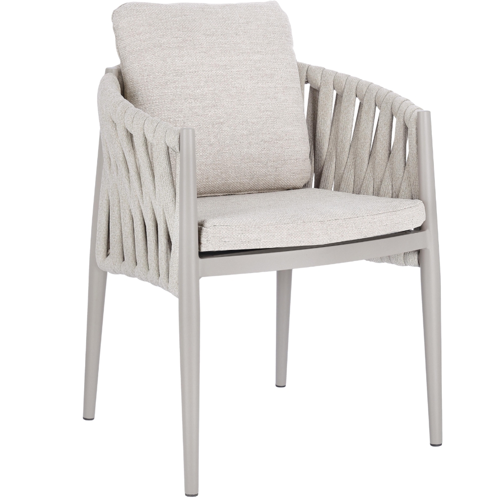 Světle šedá zahradní židle Bizzotto Jacinta