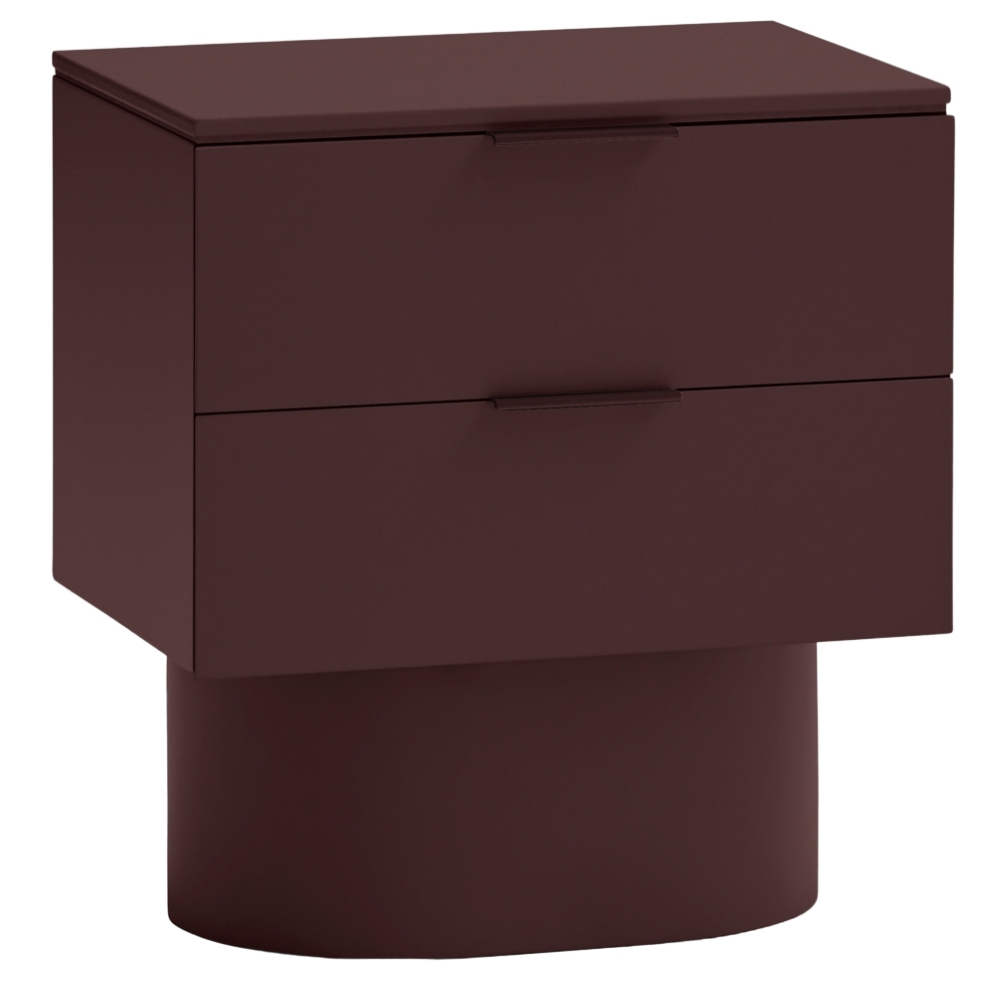 Teulat Vínový lakovaný noční stolek Totem 50 x 37 cm