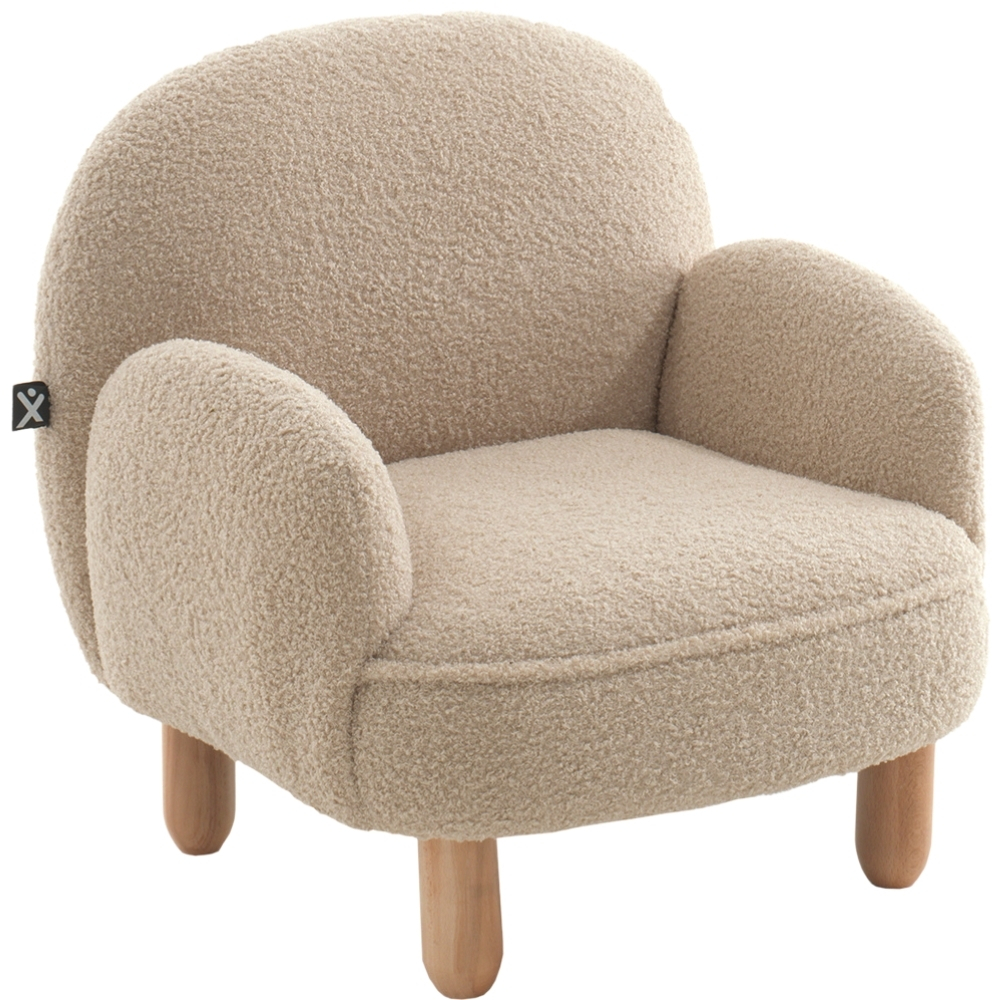 Vipack Béžové dětské křeslo Rocky