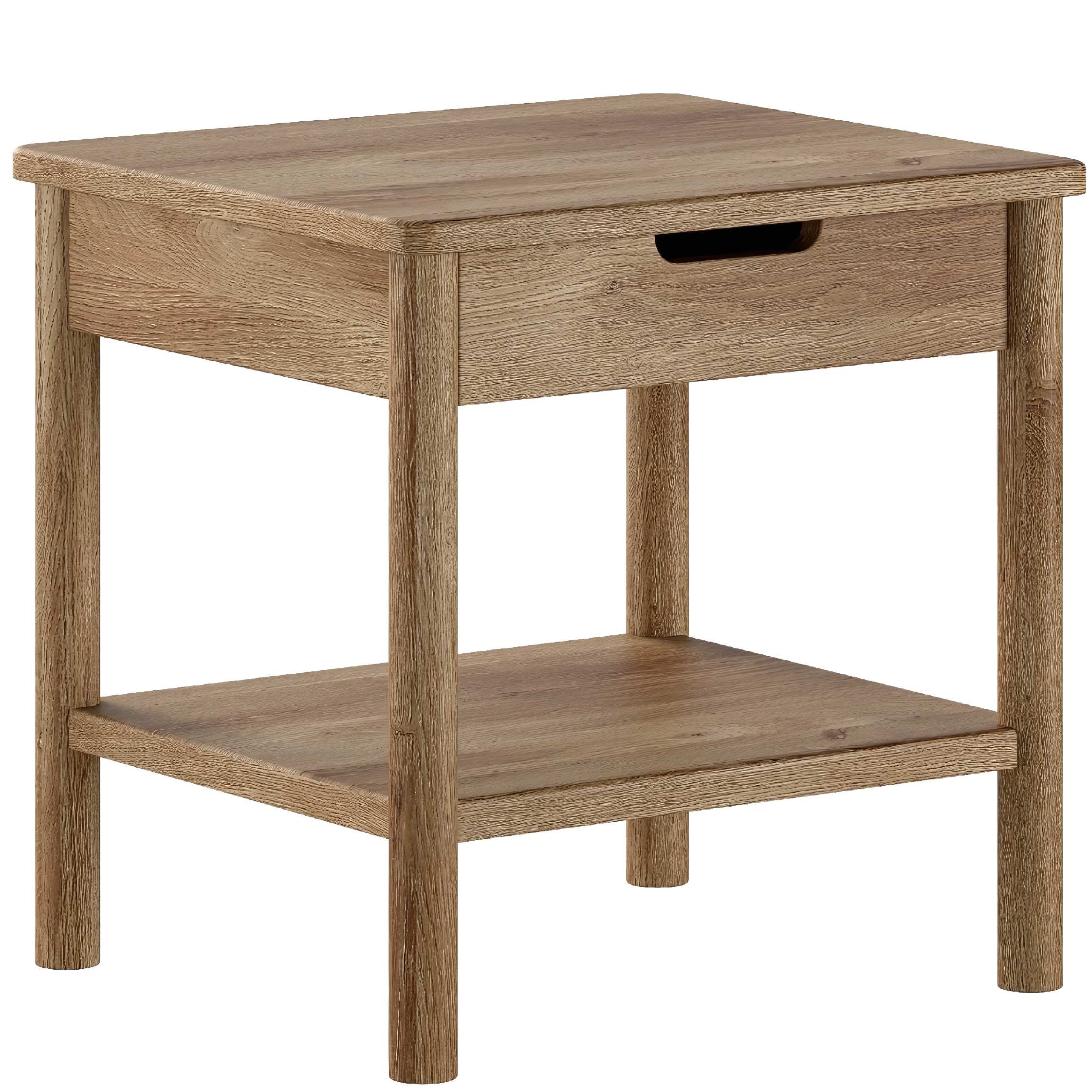 Vipack Dubový noční stolek Olive se zásuvkou