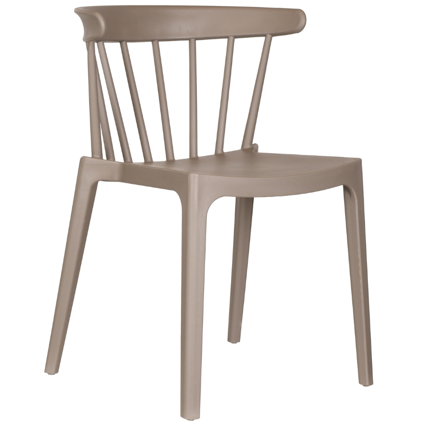 WOOOD Béžová plastová zahradní jídelní židle Bliss