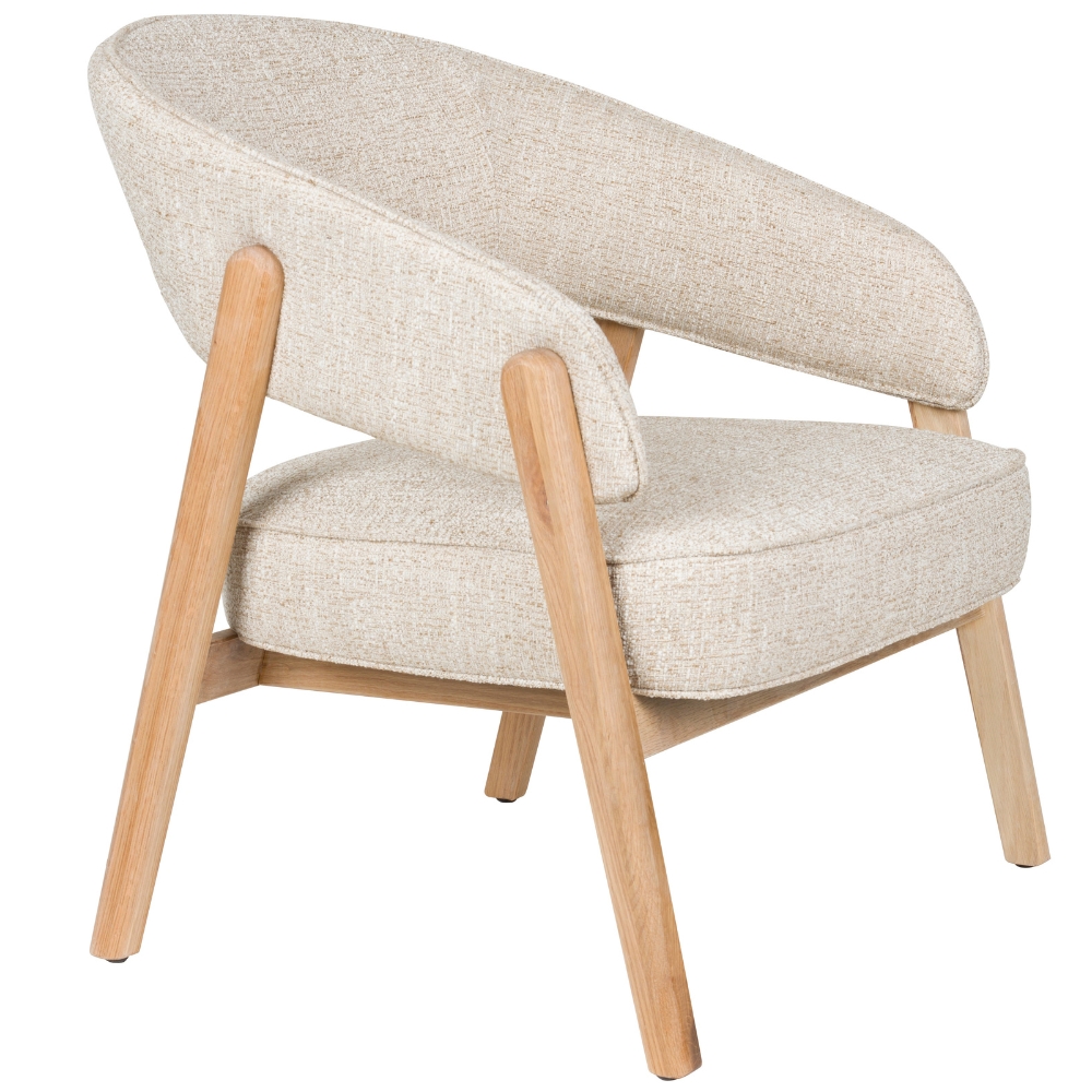 Zuiver Béžové lounge křeslo BRIGHT