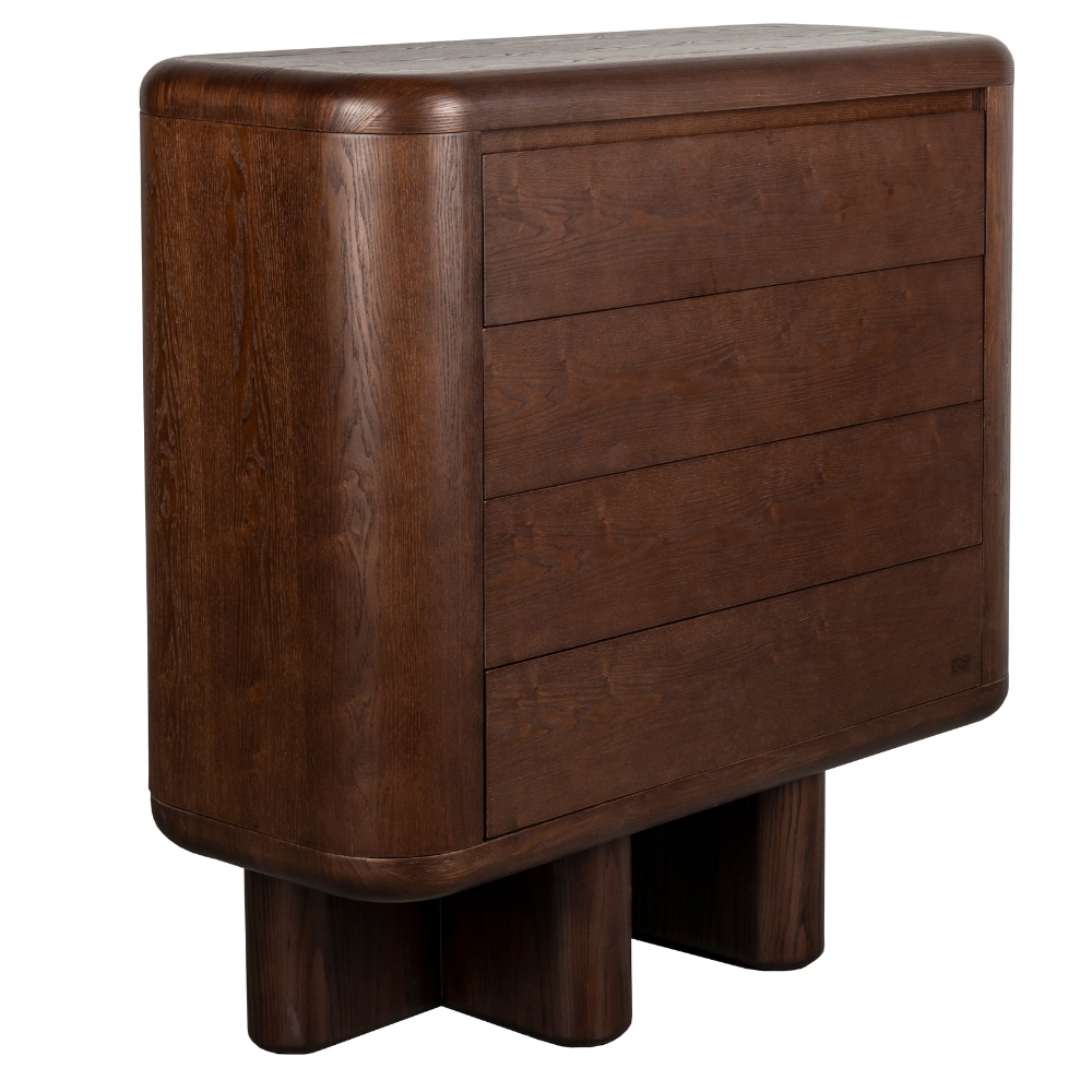 Zuiver Hnědá dřevěná komoda HERMAN 100 x 40 cm