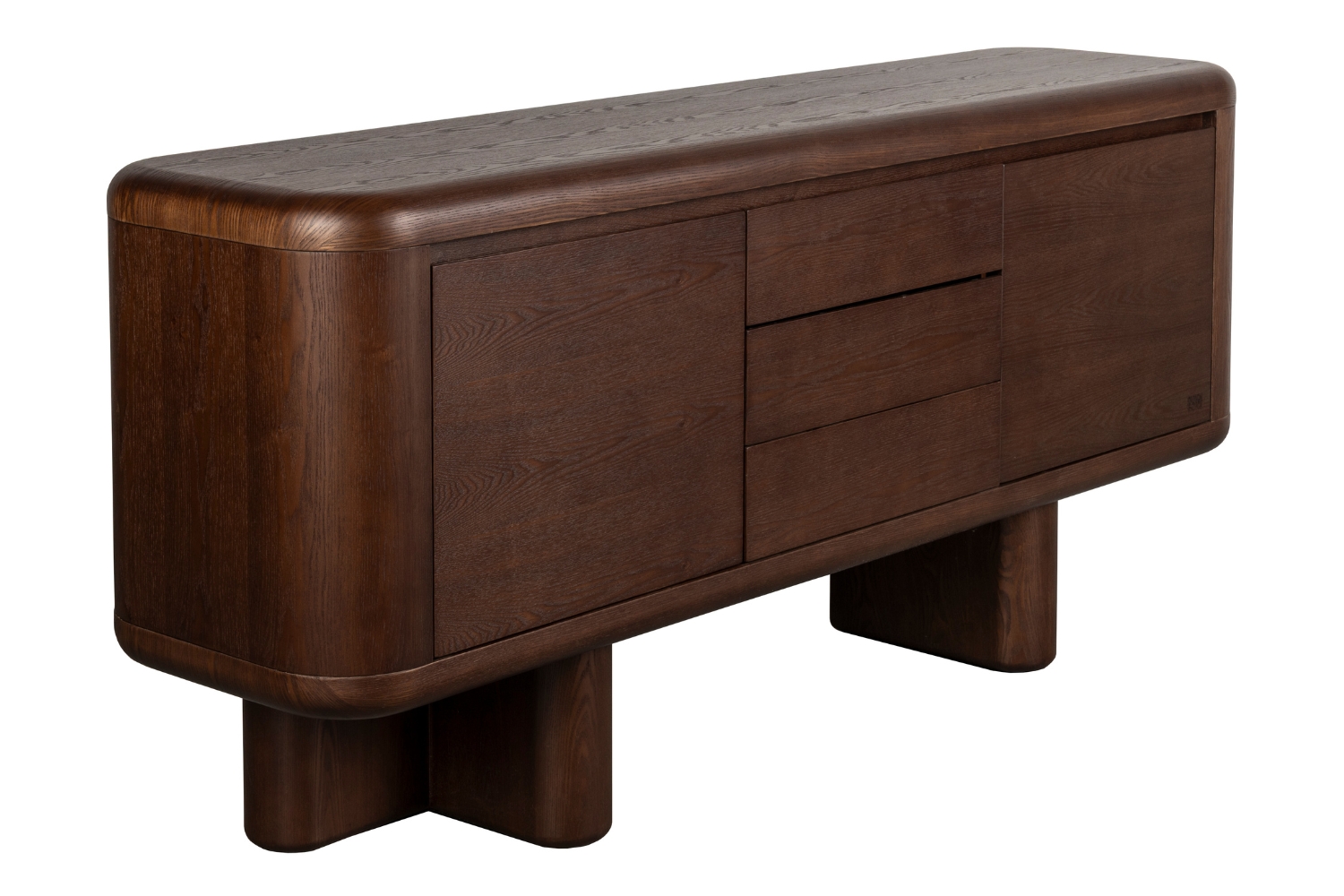 Zuiver Hnědá dřevěná komoda HERMAN 160 x 40 cm