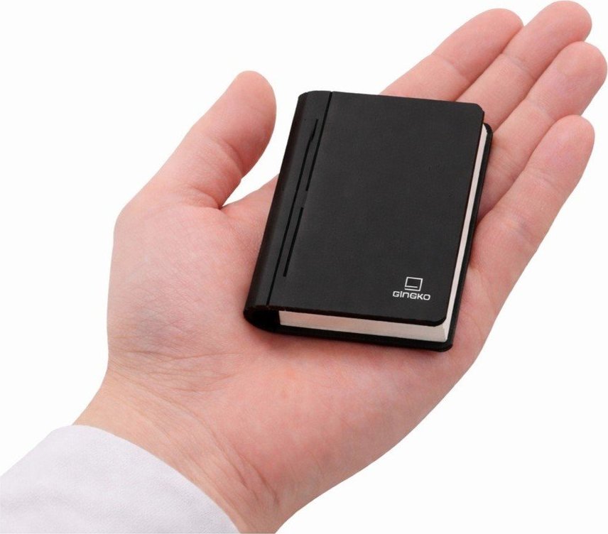 Černá přenosná světelná dekorace na USB BookLight – Gingko