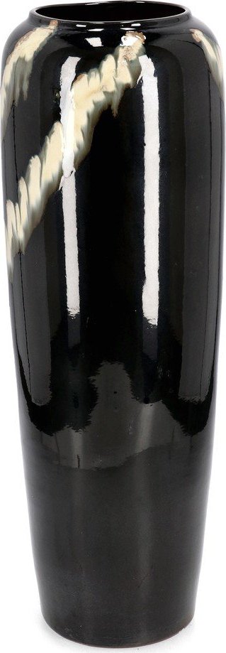 Černá terakotová ručně vyrobená/vysoká váza (výška 81 cm) Coira – Bizzotto
