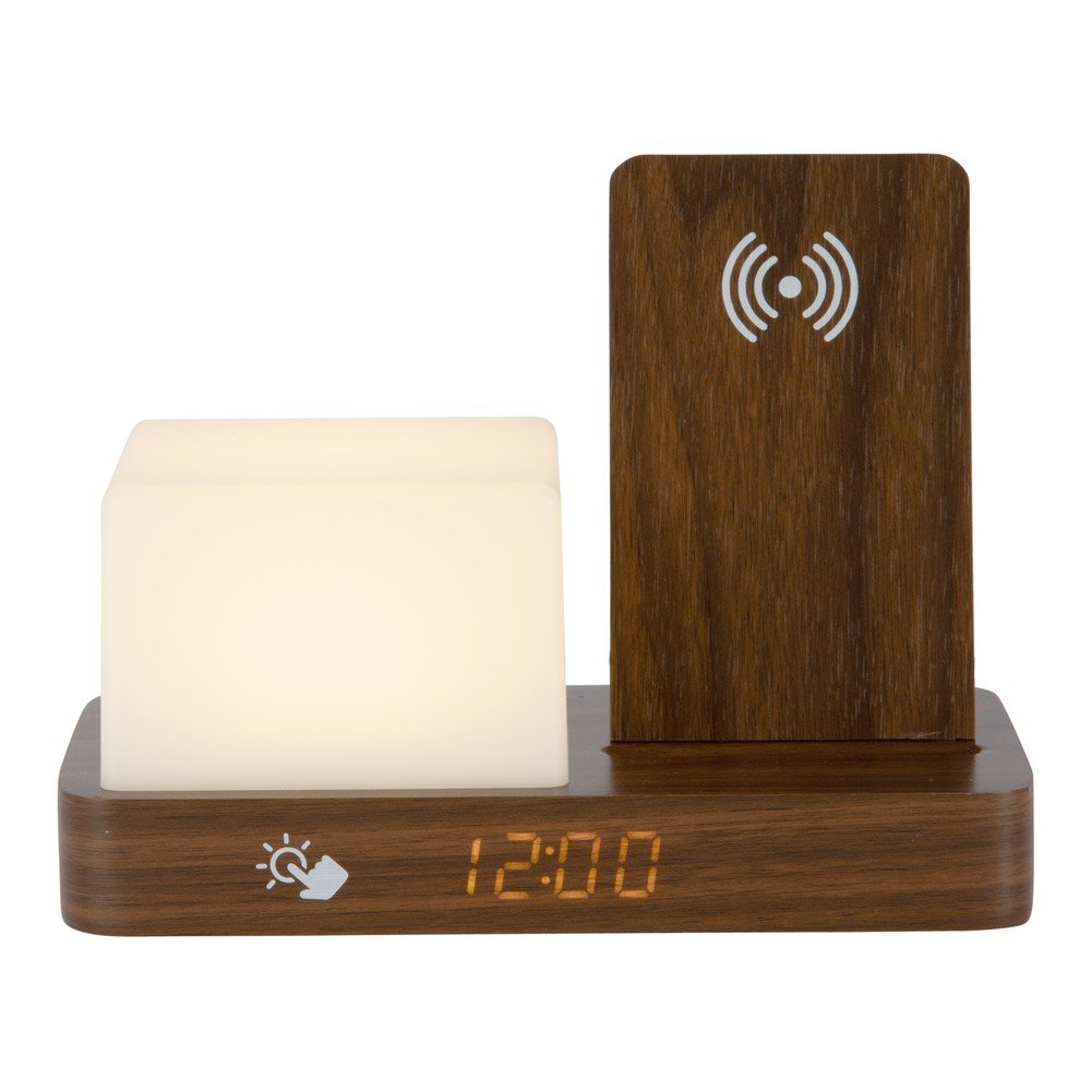 Digitální/stolní budík s bezdrátovou nabíječkou Retro LED Night Light – Karlsson