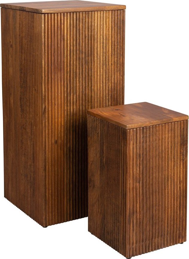 Dřevěné stojany na květiny v sadě 2 ks (výška 80 cm) Ribble – Dutchbone