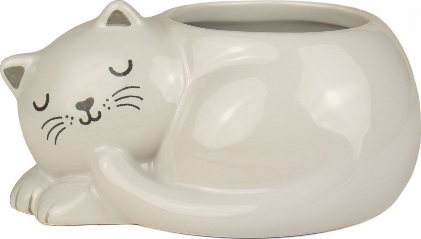 Keramický obal na květináč Sleeping Cat – Sass & Belle