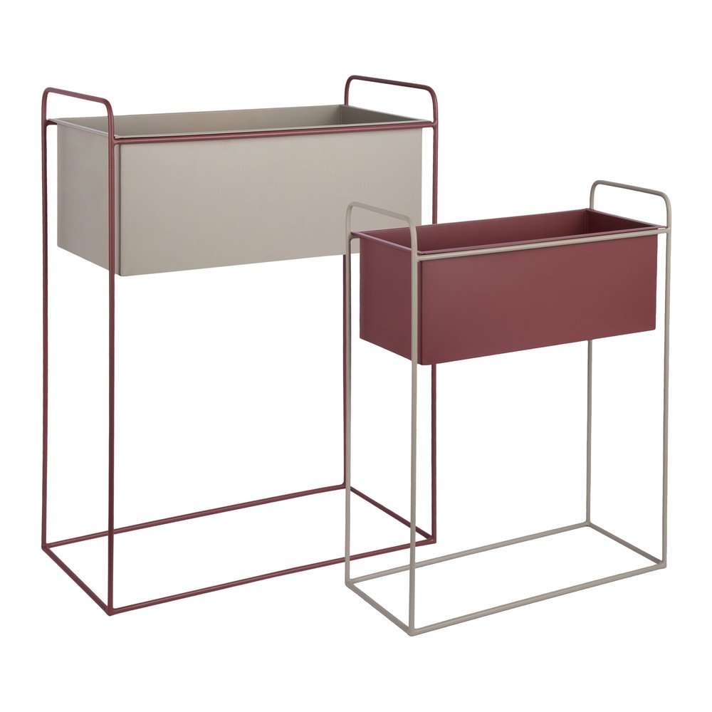 Kovové stojany na květiny v sadě 2 ks (výška 65 cm) Reina – PT LIVING