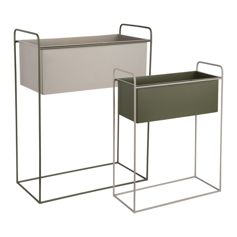 Kovové stojany na květiny v sadě 2 ks (výška 65 cm) Reina – PT LIVING