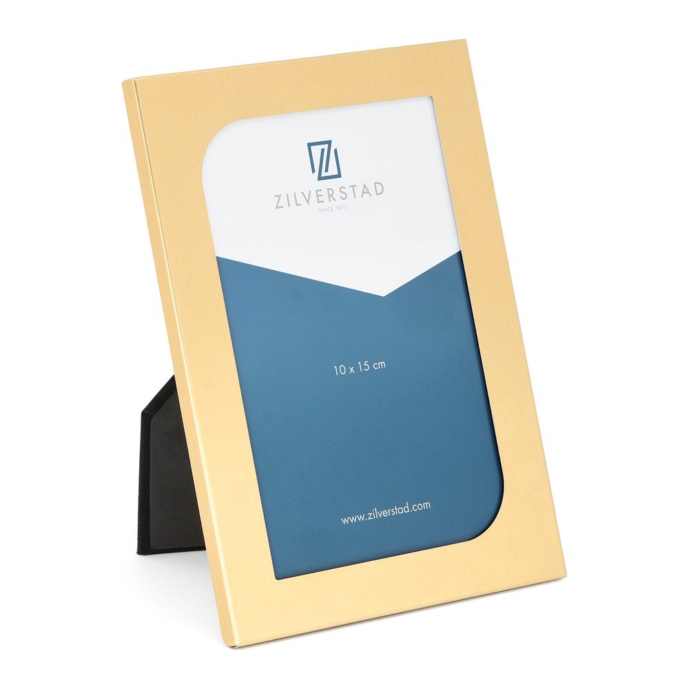 Kovový stojací rámeček v mosazné barvě 12x17 cm Grenoble – Zilverstad