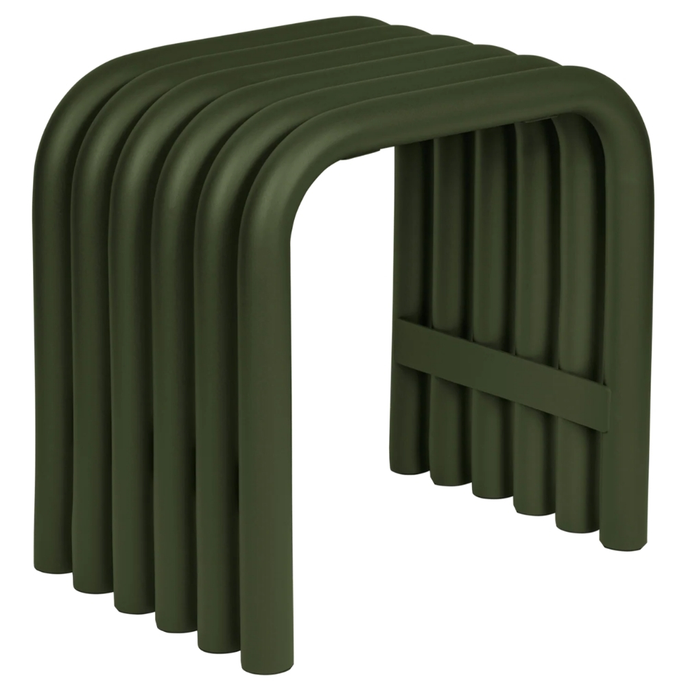 noo.ma Zelená kovová zahradní stolička Nokk 43 cm