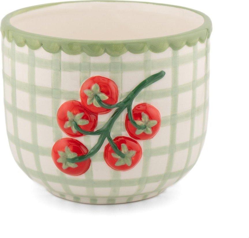 Porcelánový ručně malovaný obal na květináč ø 12 cm Tomato – Sass & Belle
