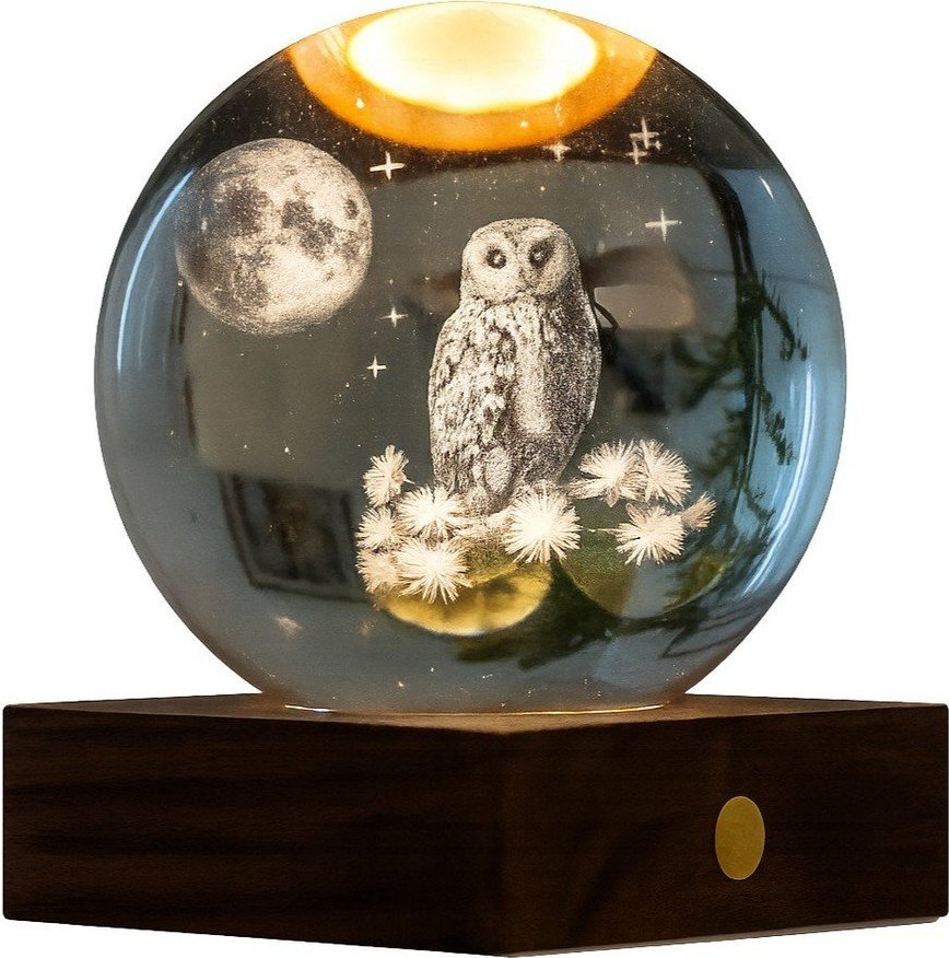 Přenosná světelná dekorace na USB ø 8 cm Amber – Gingko